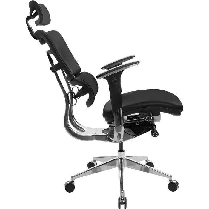 Офісне крісло GT Racer X-807 Leather (P-02), чорне (X-807 Leather Black (P-02)) - фото 8