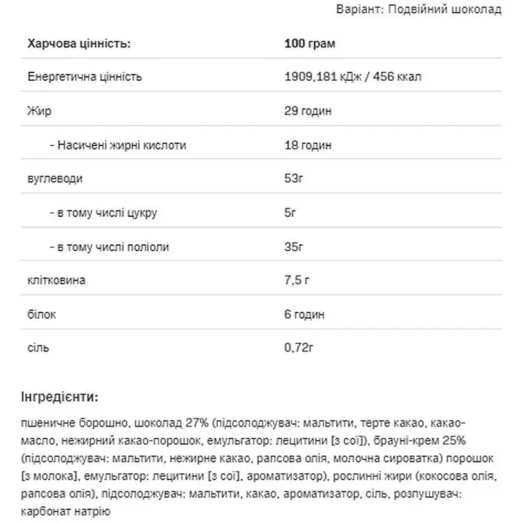 Печенье Allnutrition Fitking Delicious cookie Double Chocolate 128 г - фото 2