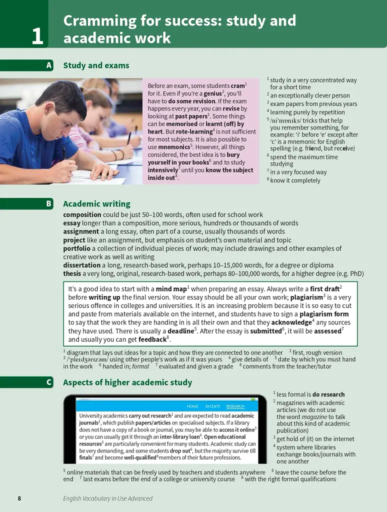 English Vocabulary in Use: Advanced Book with Answers. Vocabulary Reference and Practice (3rd Edition) - фото 4