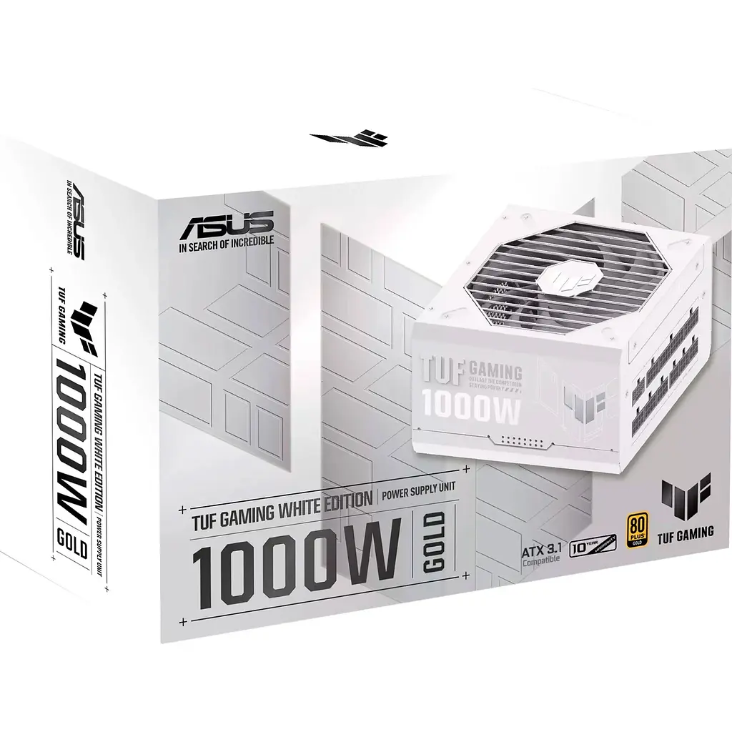 Блок питания Asus TUF Gaming 1000W Gold White Edition (90YE00S5-B0NA00) [141263] - фото 13