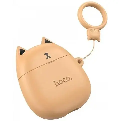 Навушники бездротові Hoco Cat True Wireless Stereo Headset EW45 коричневі 6931474789242 - фото 2