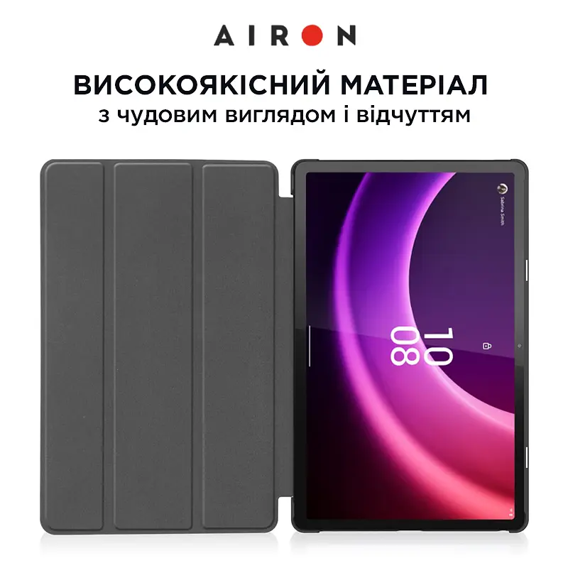 Чехол AIRON Premium для Lenovo Tab P11 2nd Gen (TB-350XU) 11,5" с защитной пленкой и салфеткой black - фото 8