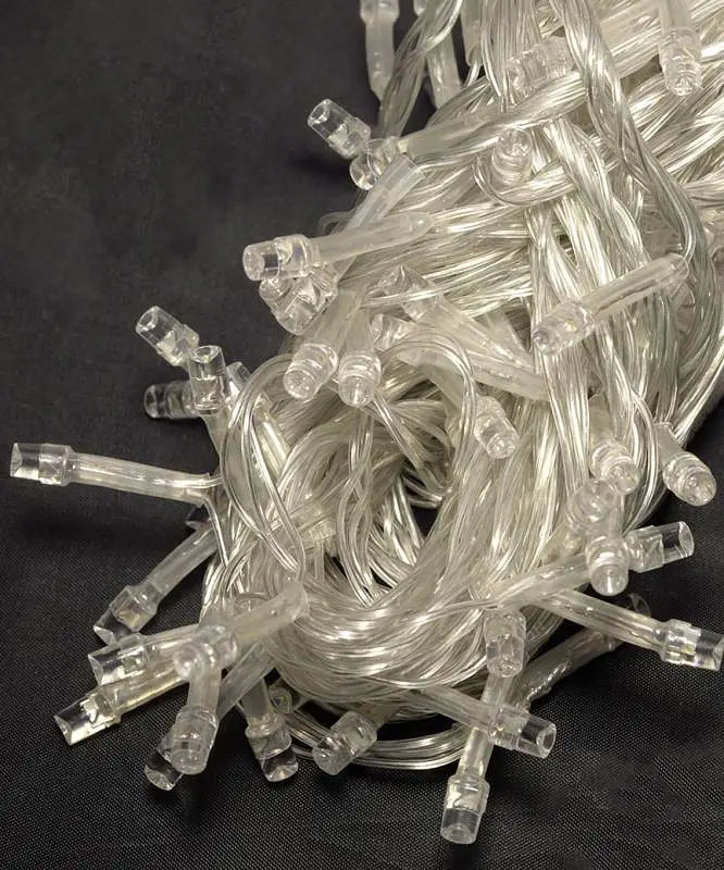 Світлодіодна гірлянда No Brand 500 LED класична 5 мм довжина 28 метрів з прозорим проводом, cвітло сине (1150-02) - фото 2