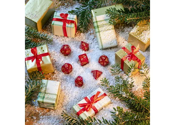 Набір кубиків Christmas Dice Set , 7 шт. (SXMS4X) - фото 3