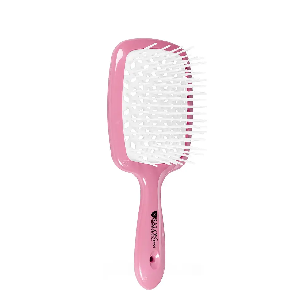 Щітка для волосся Salon Professional продувна 20 см SP0099 SL, Рожева з білим - фото 6