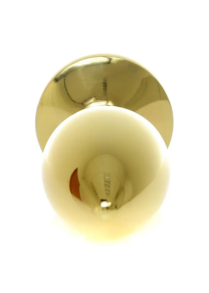 Анальна пробка B - Series HeavyFun Plug-Jewellery Gold, 7 см (червоний) - фото 5