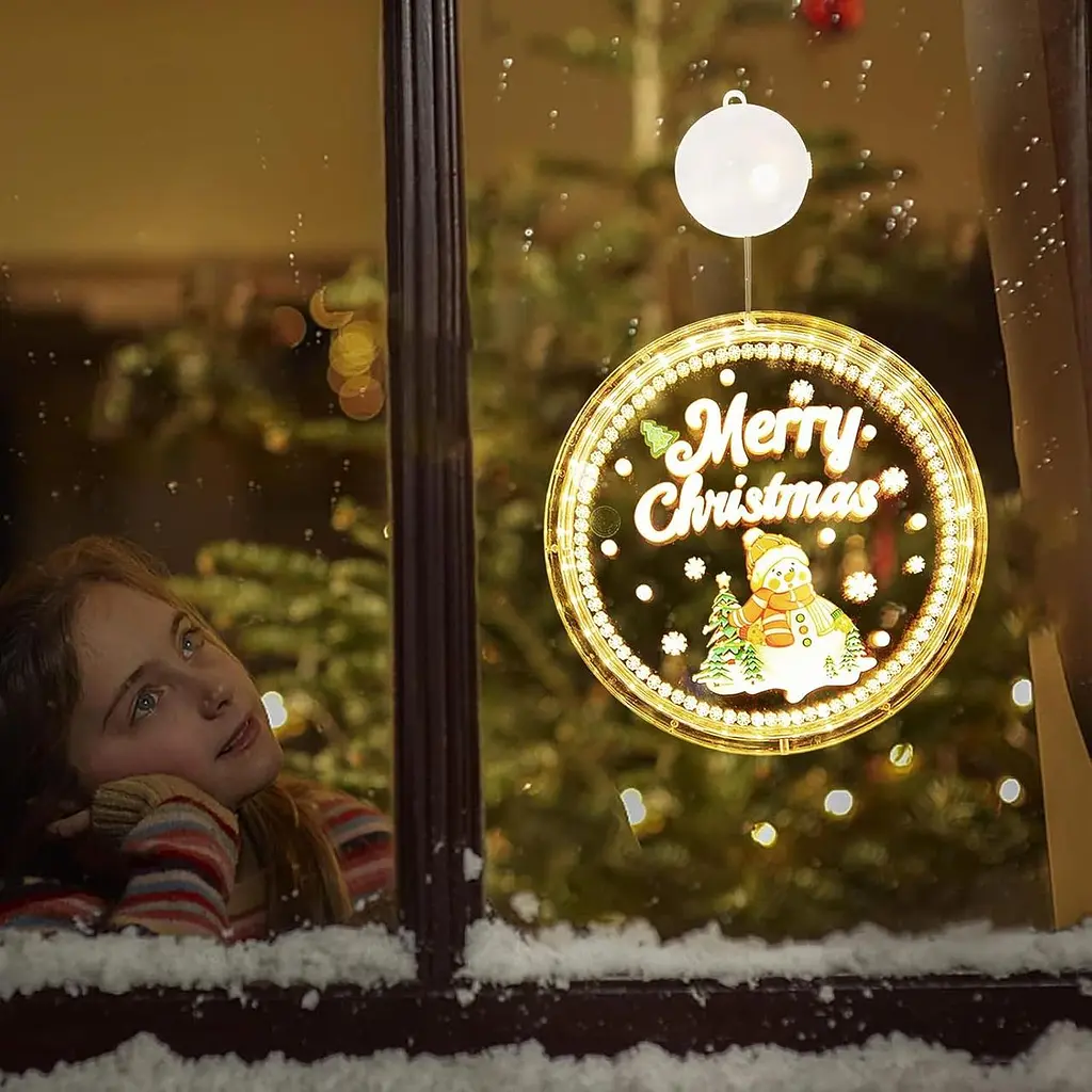 Різдвяний декоративний віконний світильник DAZZTIME, світлодіодні різдвяні вогні - фото 4