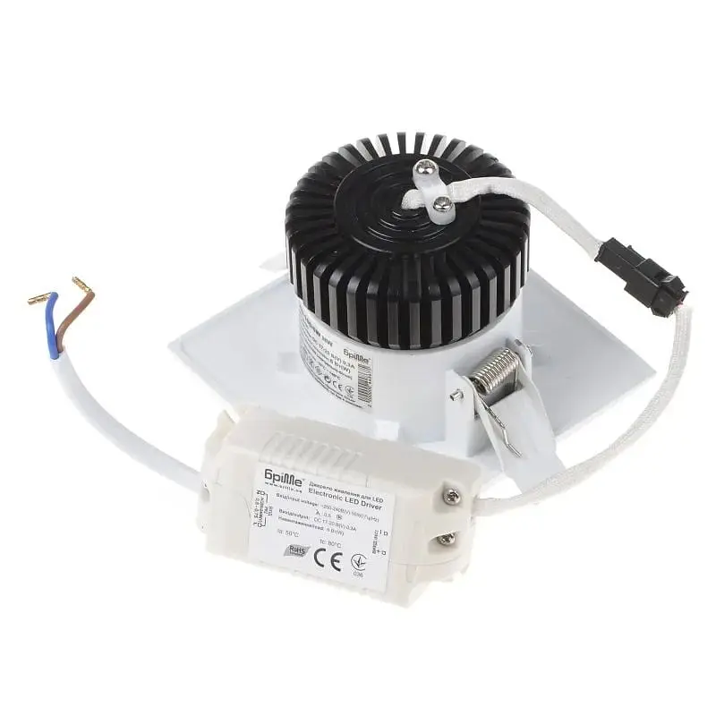 Світильник стельовий Brille LED врізний LED-166/6W NW WH 32-181 - фото 2