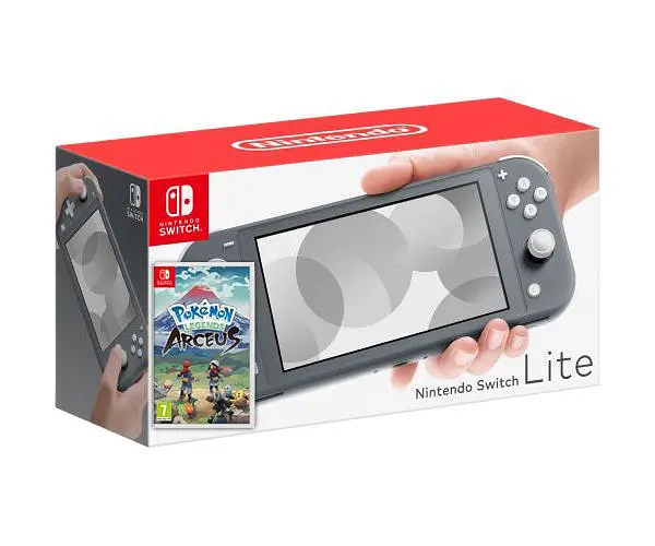 Ігрова консоль Nintendo Switch Lite Gray + Гра Pokemon Arceus англійська версія - фото 3
