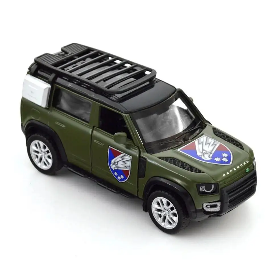 Машинка інерційна TechnoDrive Land Rover Defender 110 25 ОПДБр Шеврони Героїв (IM-176-M-459) - фото 5