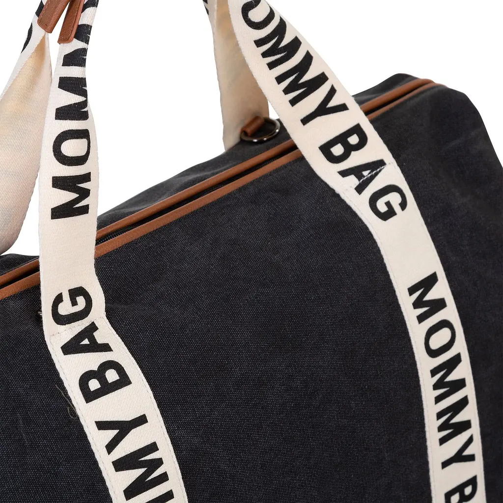 Сумка Childhome Mommy bag Signature - Canvas Black, чорна (CWMBBSCBL) - фото 7