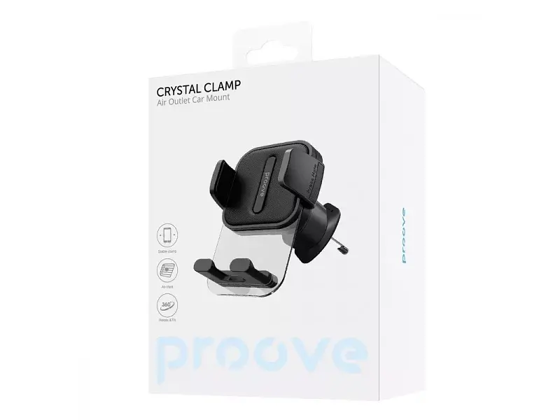 Автомобільний тримач для смартфона Proove Crystal Clamp Air Outlet Car Mount - фото 4