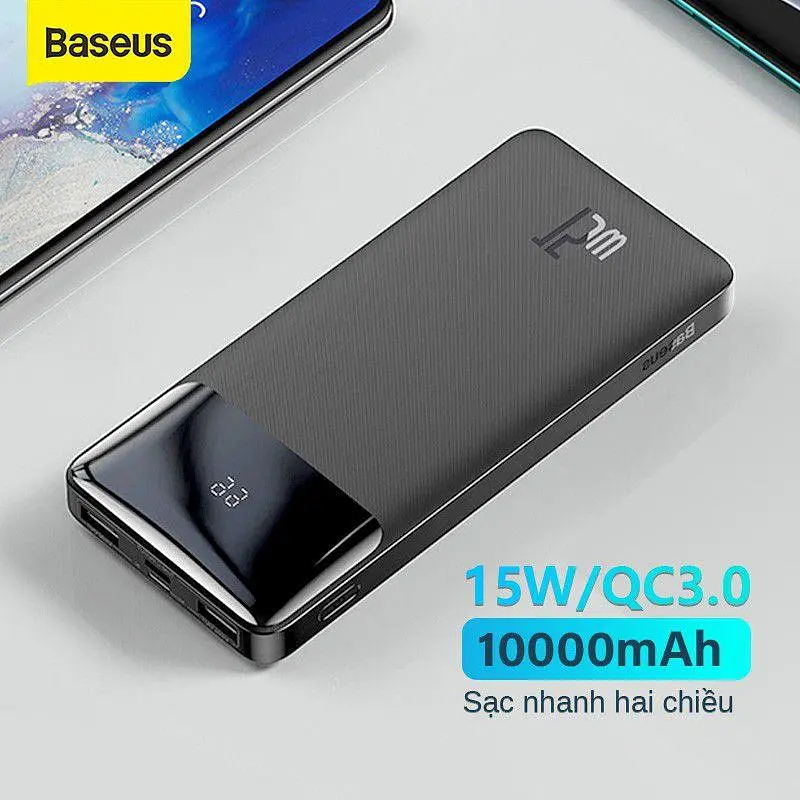 Внешний аккумулятор Baseus Bipow Digital Display Power bank 10000mAh 15W (PPDML-I01) - фото 7