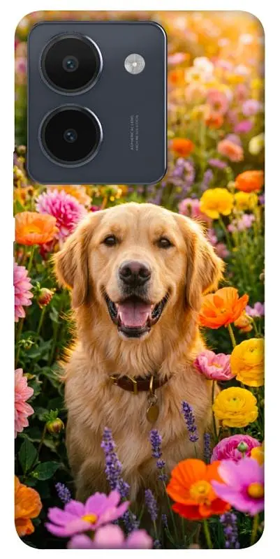 TPU чохол Demsky Flowery labrador для Vivo Y36