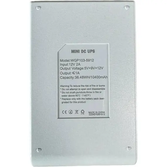 Джерело безперебійного живлення (ДБЖ) для роутера WGP Mini UPS 103 White - фото 4