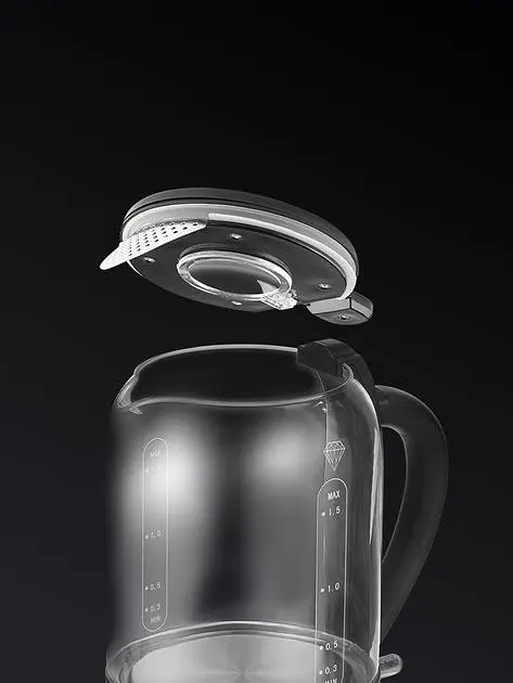 Електрочайник POLARIS PWK 17103CGL Water Way Pro Чорний - фото 4