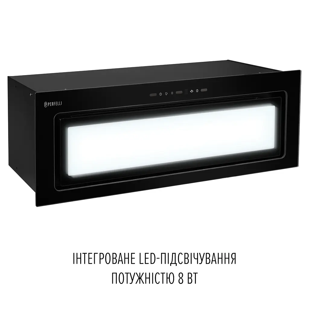 Витяжка повновбудована PERFELLI DESIGN VISION 9 NERO SILENZIO - фото 3