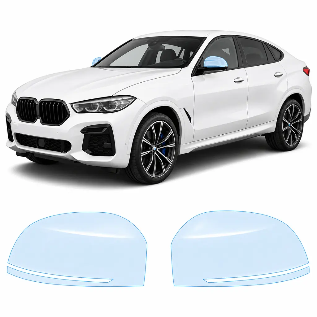 Антигравійна захисна бронеплівка за лекалами для BMW X6 F16 2014-2019 - дзеркала