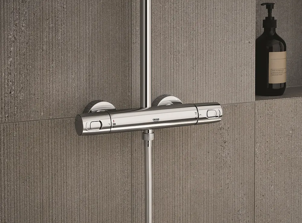 Душевая система с термостатом для настенного монтажа Grohe Euphoria System 310 26075001, Хром - фото 6