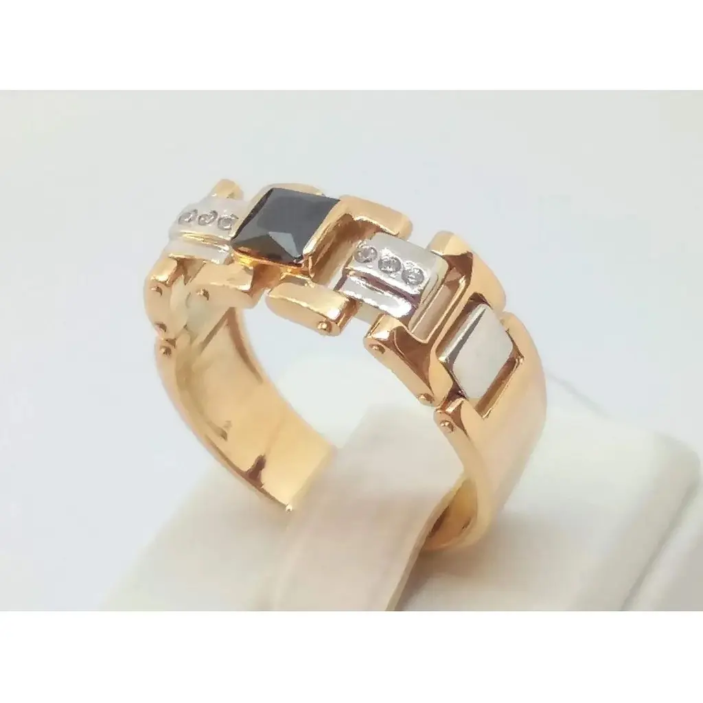 Золоте кільце Імперія золота з фіанітами. ПЧ044.010И 21 - фото 4