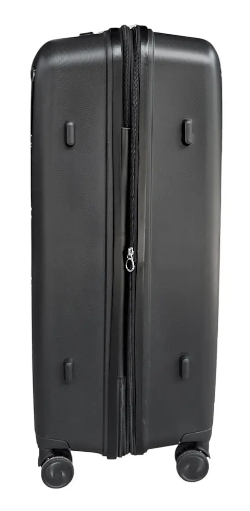 Валіза велика Carbon 65903 поліпропілен 75х50х32 см 100+13 л Чорний - фото 6