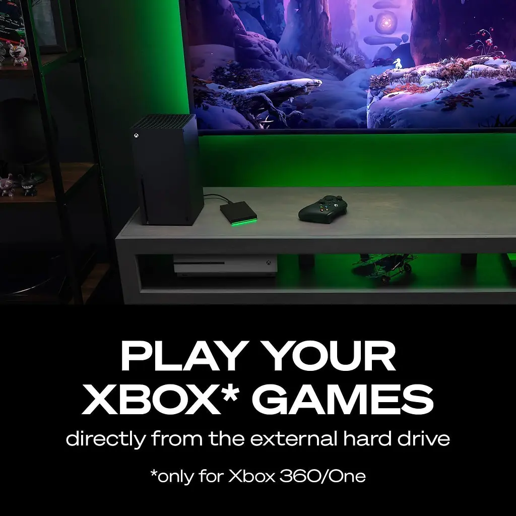 Зовнішній жорсткий диск Seagate Game Drive для Xbox 5TB Black (STKX5000403) [162537] - фото 6