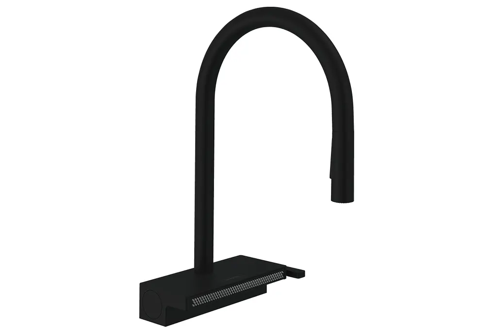 Змішувач для кухні Hansgrohe Aquno Select M81 170 3jet з витяжним виливом matt black 73837670