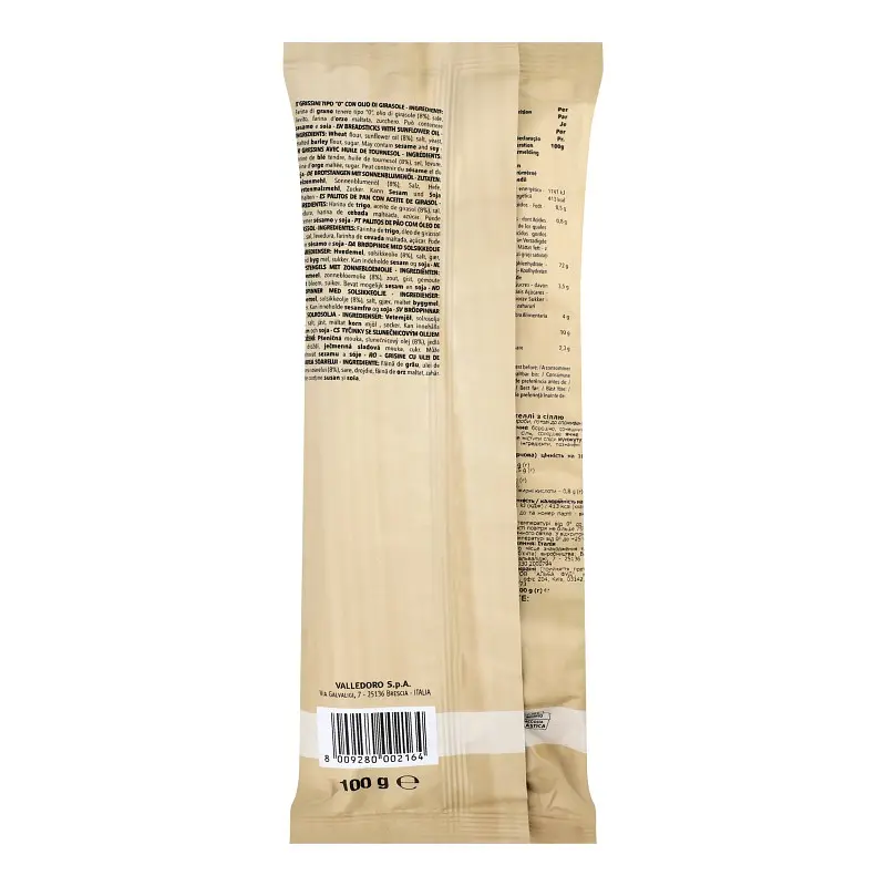 Гриссини Valledoro Torinesi 100 г - фото 2