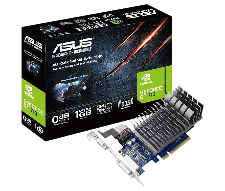 Відеокарта GeForce GT 710 1GB Asus Silent (710-1-SL) Б/В