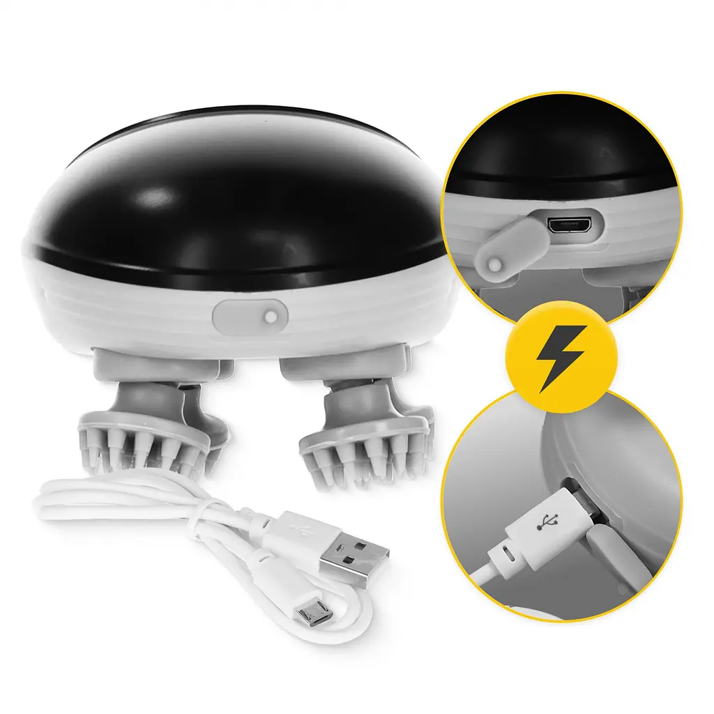 Електричний масажер для голови 4FIZJO Smart Head Massager 4FJ0620 Black (P-5907739319517) - фото 5