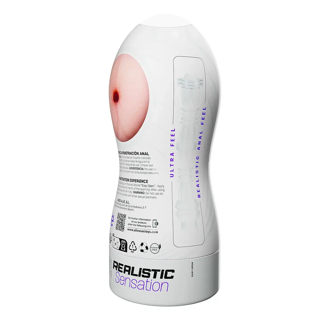 Мастурбатор-анус Alive Maxi Flex L Anal, реалістичний вхід, рельєфний канал - фото 3