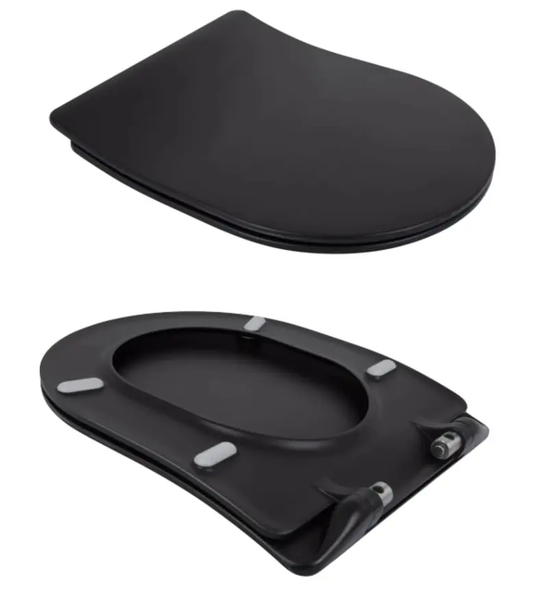 Унітаз підвісний Qtap Taurus Ultra Quiet, з сидінням Slim Duroplast/ Soft-close/ Quick Release QT2433084EUQMB - фото 7