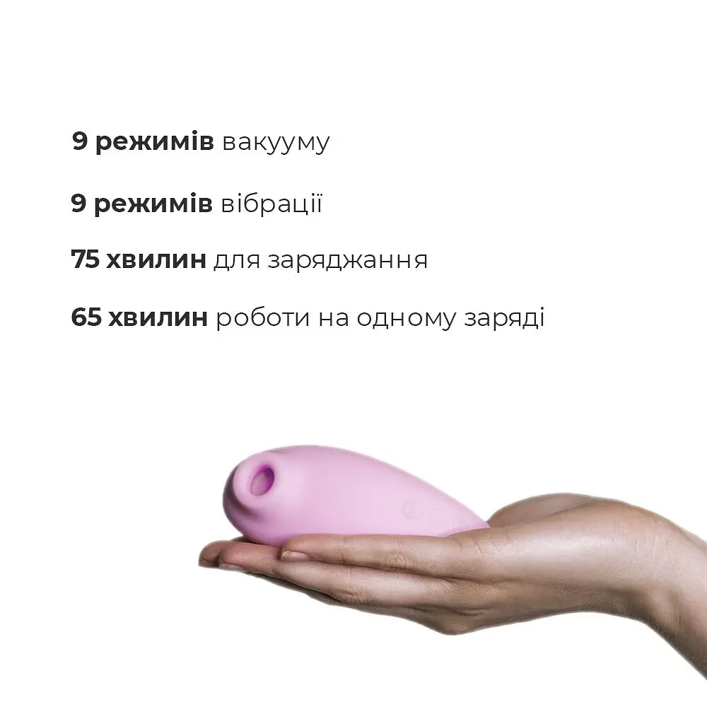 Стимулятор Adrien Lastic Revelation Вакуумный клитора, 10.2х1.2 см розовый - фото 3