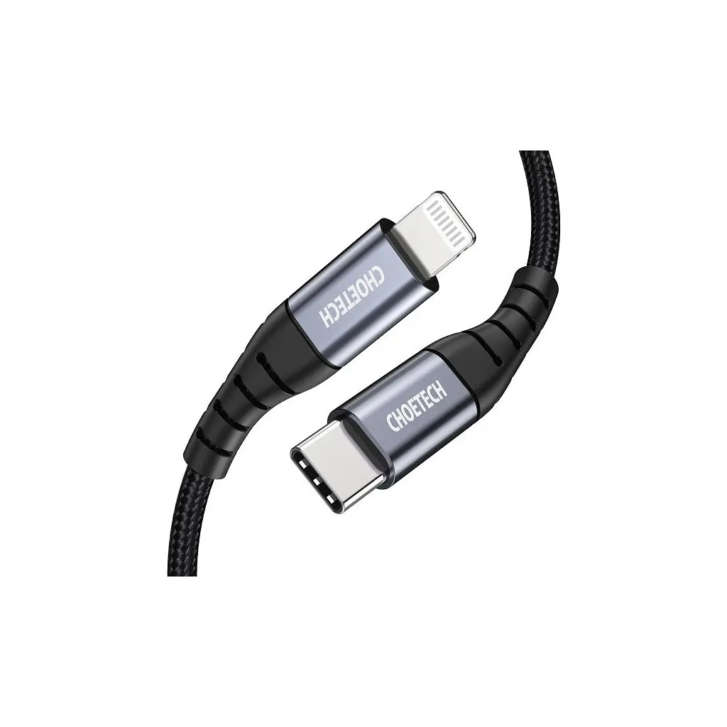 Дата кабель USB-C to Lightning 2.0m MFI Choetech (IP0041-BK) - фото 2
