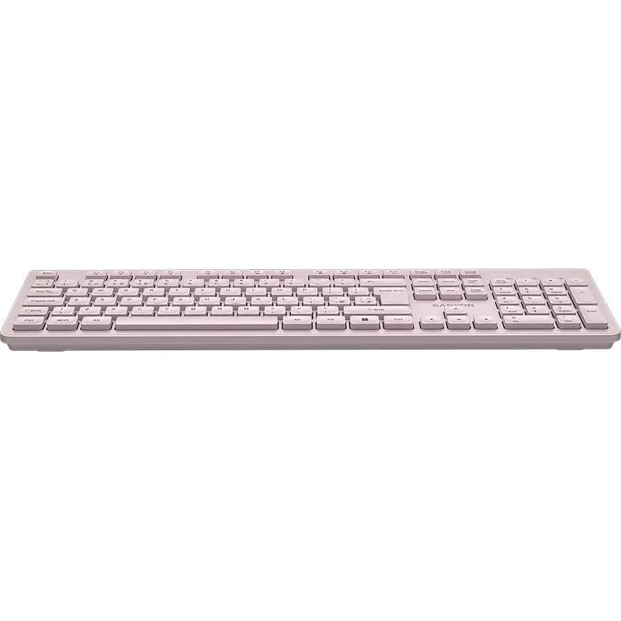 Клавіатура Canyon HKB-W01 UK/US AAA Wireless Beige (CNS-HKBW01BG) - фото 5