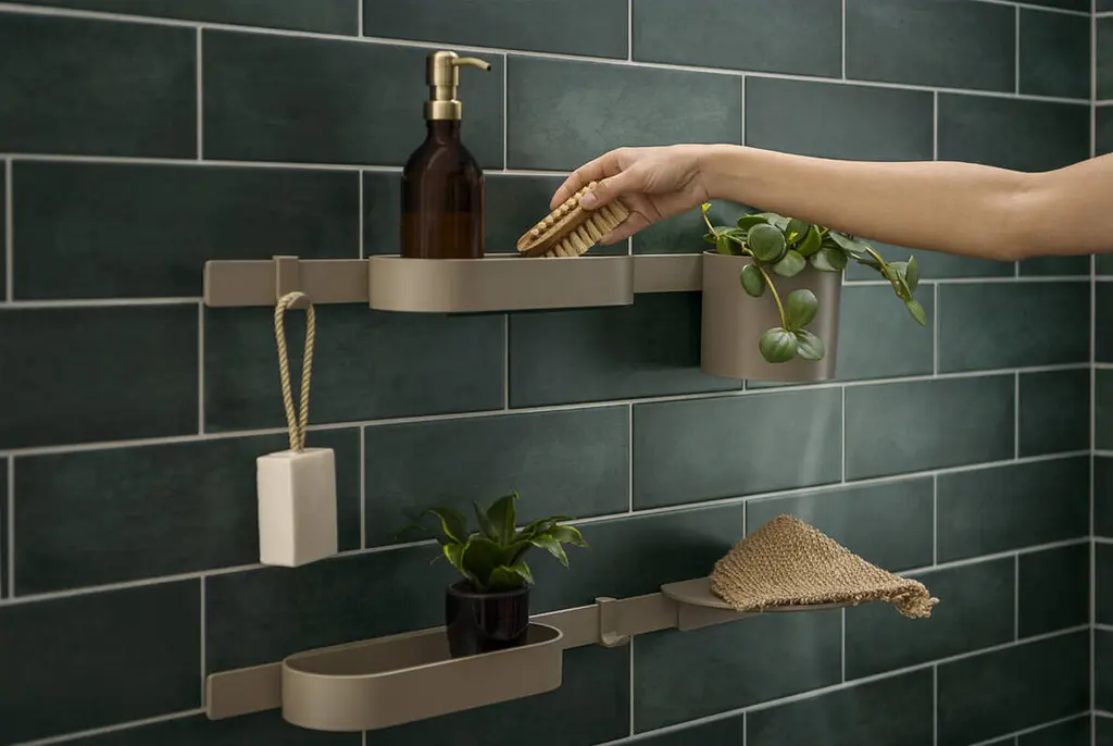 Стакан для зубних щіток Hansgrohe WallStoris Planet Edition sand 28916210 - фото 2