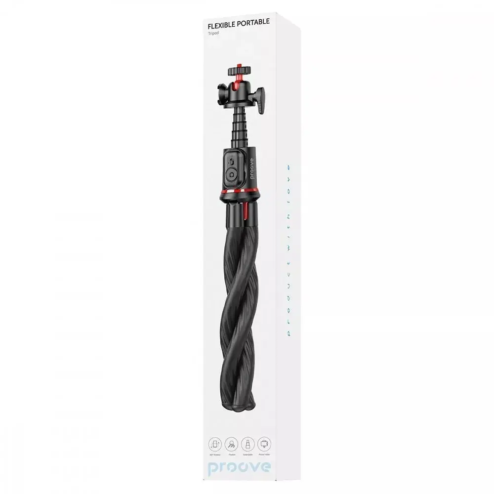 Трипод Proove Flexible Portable 658 мм Черный (MPSG00010001) - фото 8