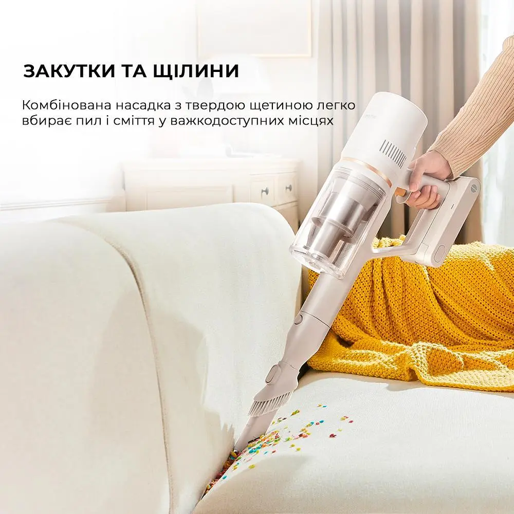 Акумуляторний пилосос Dreame Cordless Vacuum Cleaner U20 White - фото 9