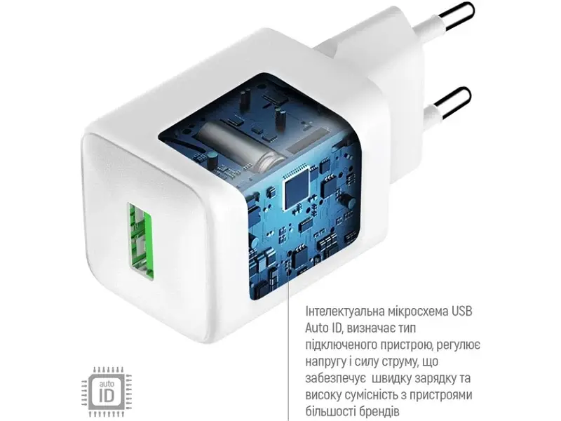 Мережевий зарядний пристрій ColorWay 18 W White (CW-CHS063Q-WT) - фото 6
