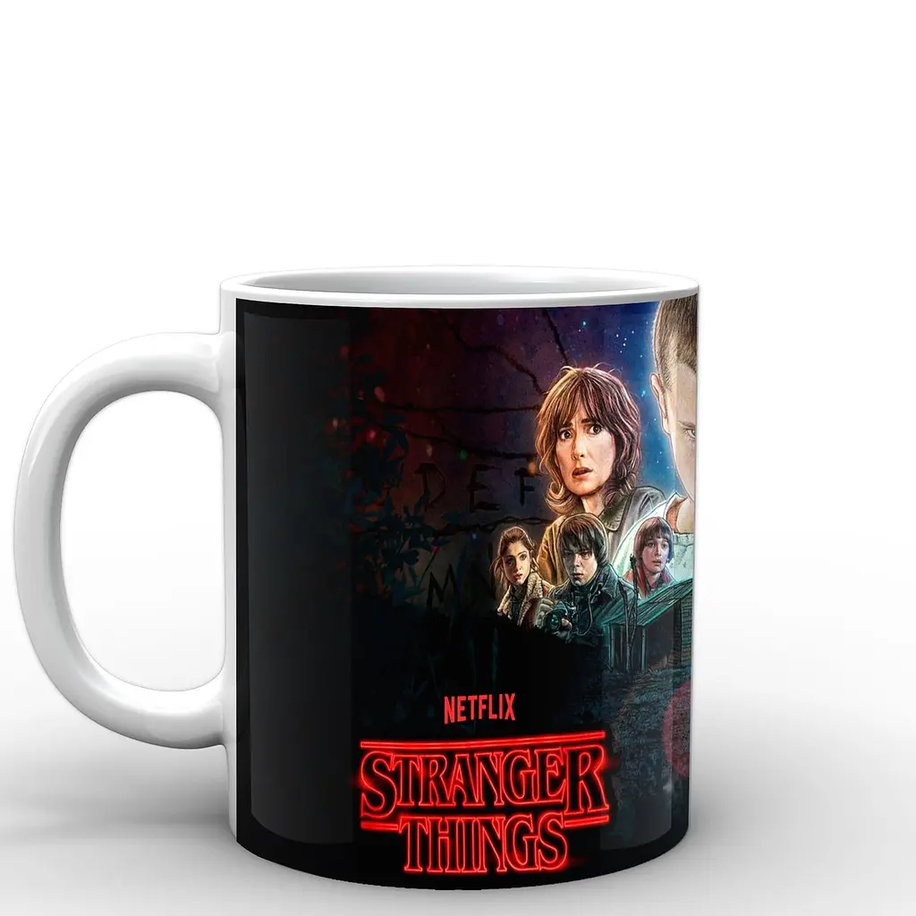Кухоль GeekLand Stranger Things Дуже дивні справи постер ST.02.021 330 мл білий - фото 3