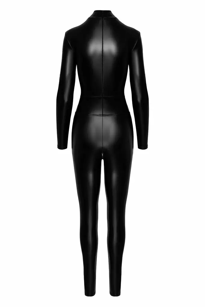 Комбінезон Noir Handmade F319 Caged, M, під латекс, довгий рукав, з доступом, кільце на поясі - фото 6