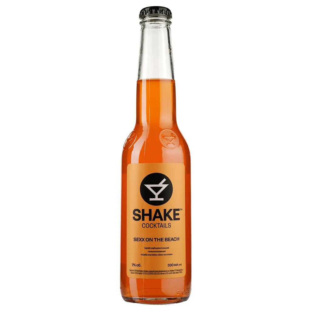 Упаковка напою слабоалкогольного Shake Sexx On The Beach 7% 7.92 л (0.33 л х 24 шт.) - фото 2