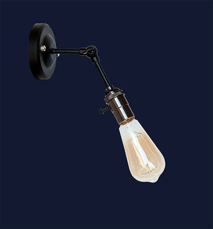 Бра настенное Levistella 752WF1904-1 E27 60W черный для дома - фото 2