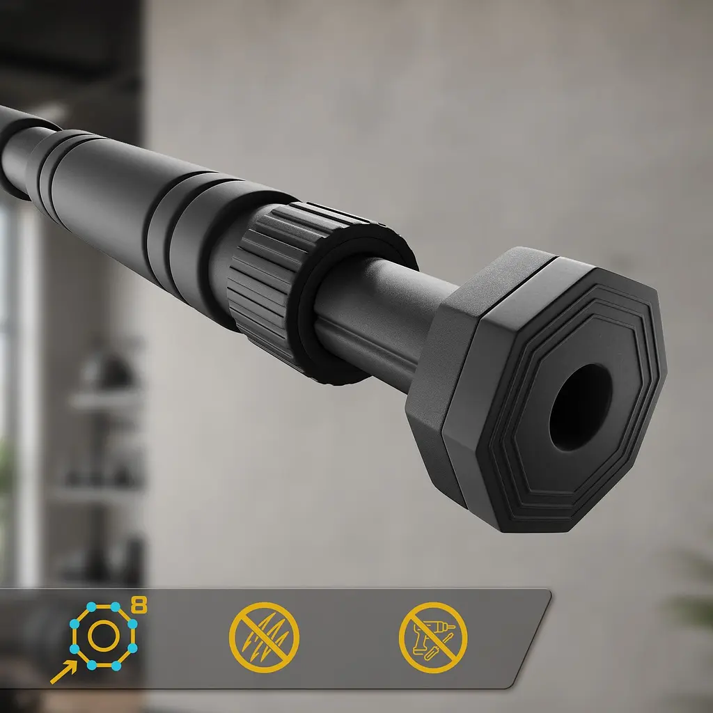 Турнік регульований Trex Sport TX-010PB 60-100см чорний - фото 5