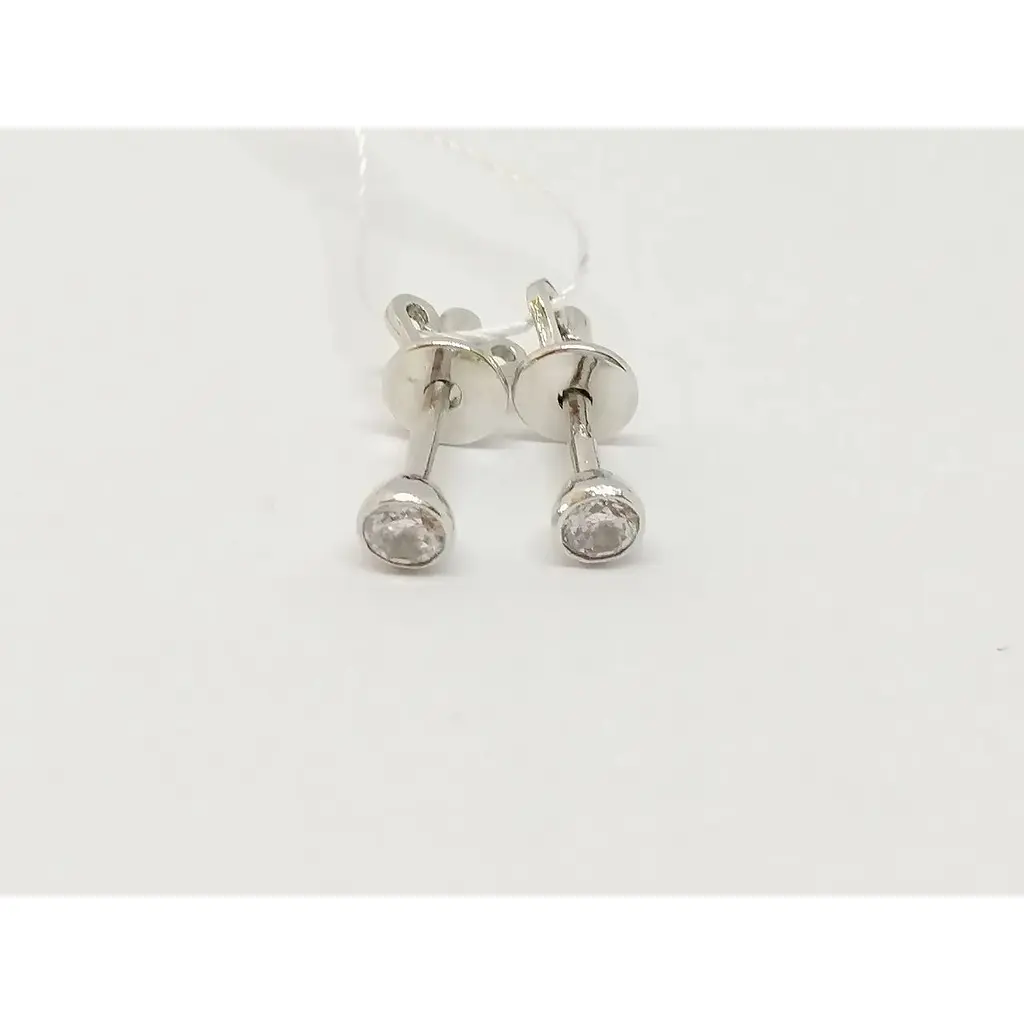 Золотые серьги-пуссеты Империя золота с фианитами. СП283БИ - фото 5