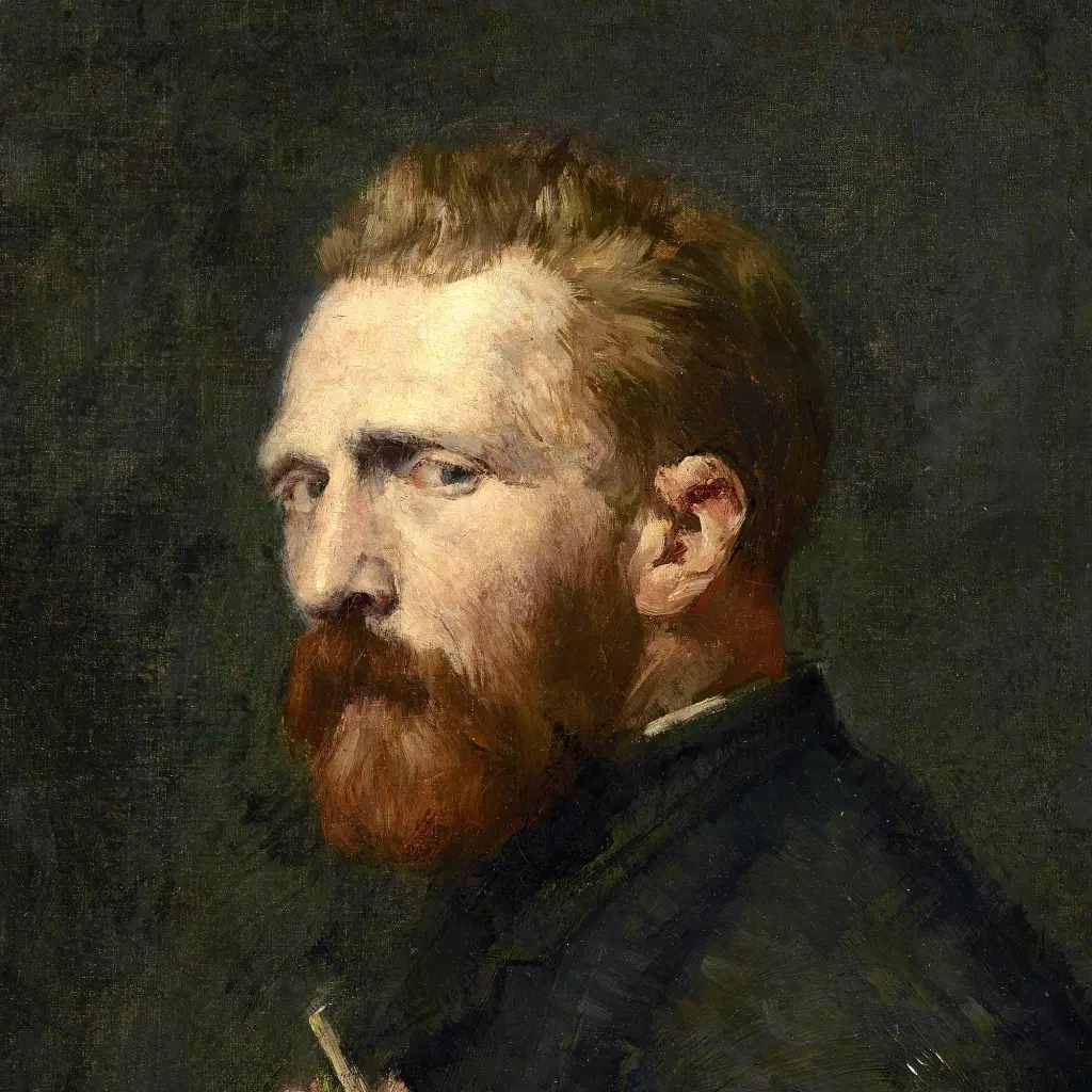 Інтер'єрна картина Портрет Вінсента ван Гога, Vincent van Gogh, інтер'єрний декор, 81×60 см (id6355) - фото 3