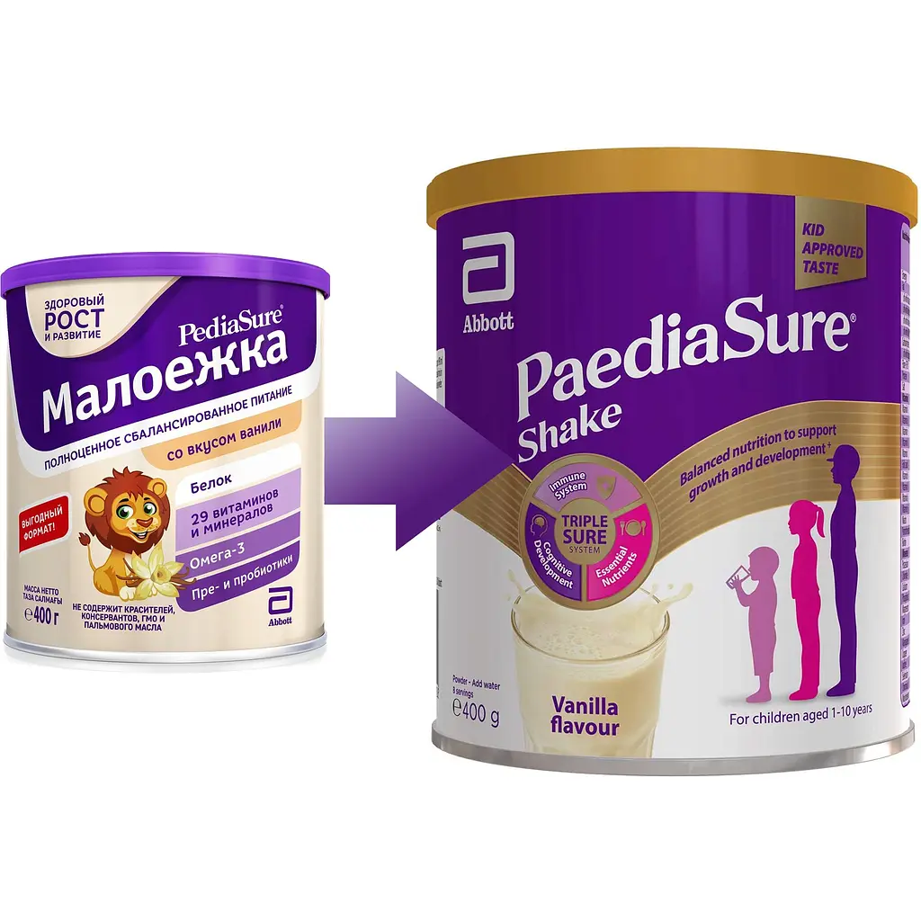 Суха молочна суміш Paediasure Shake Ваніль 400 г (8886451056016) - фото 4
