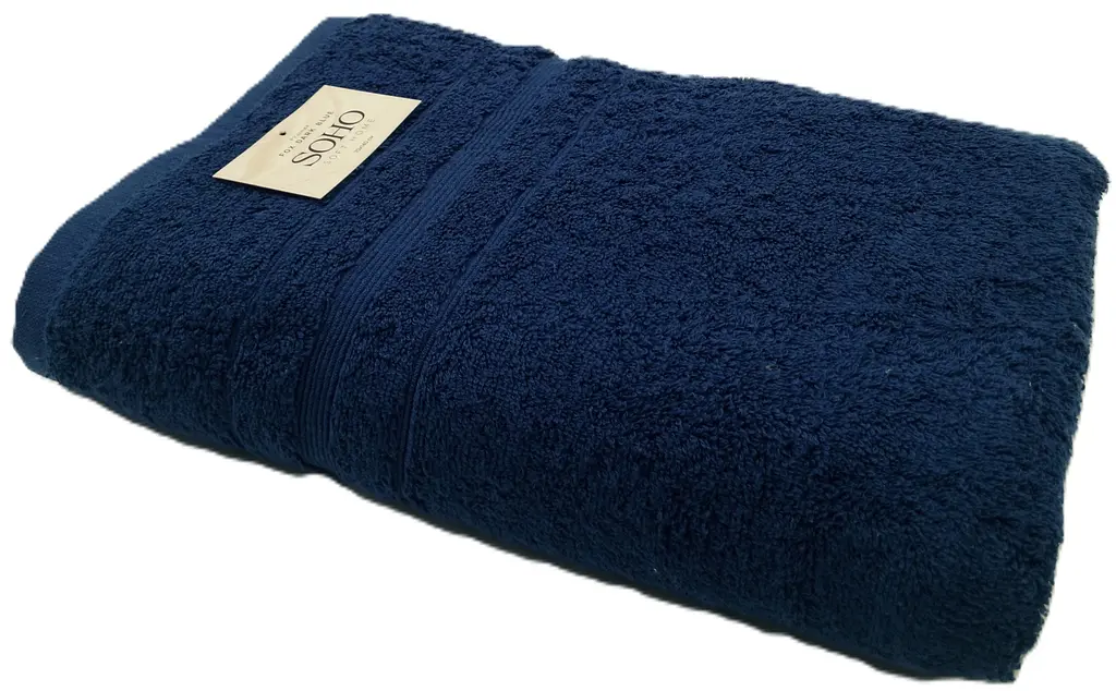 Рушник банний 70х140 см бавовна 100% Fox Dark Blue SOHO pbe0052253