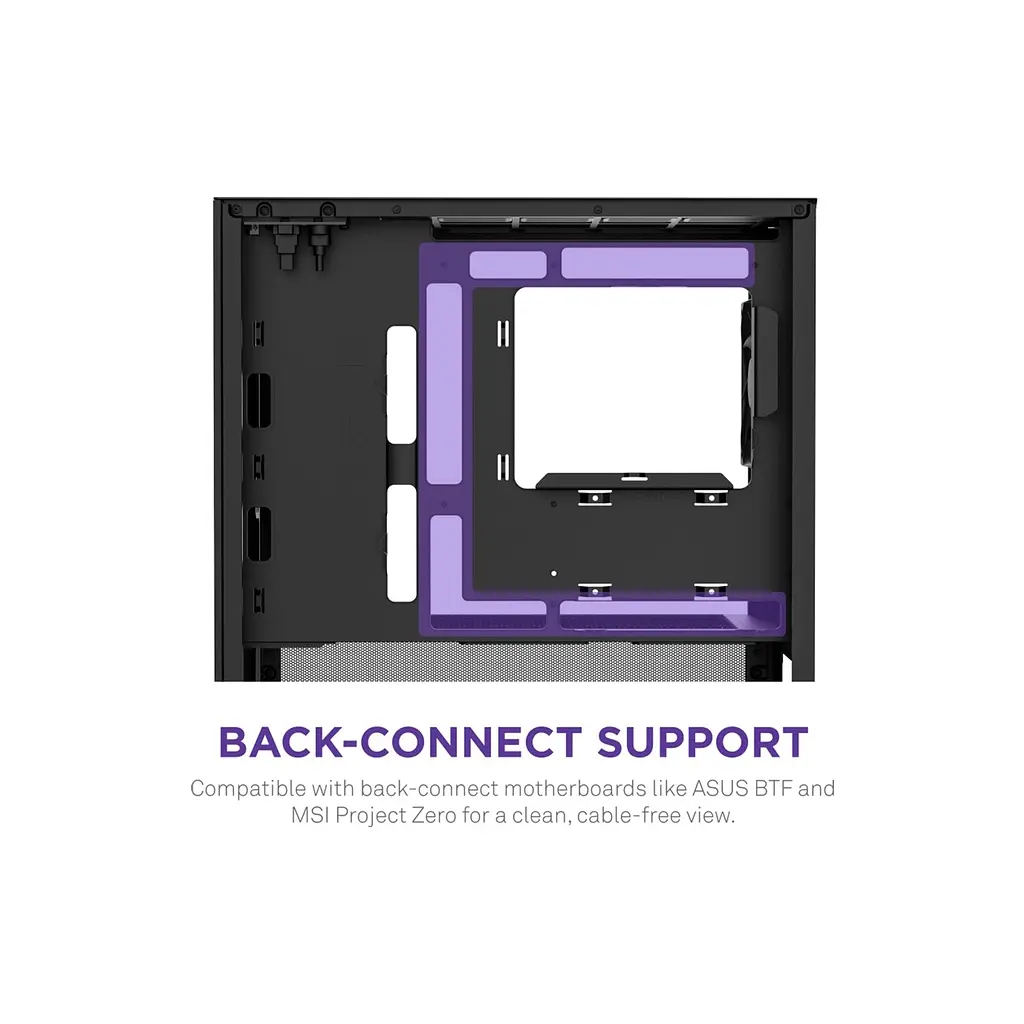 Корпус NZXT H3 Flow All Black (CC-H31FB-01) - фото 7