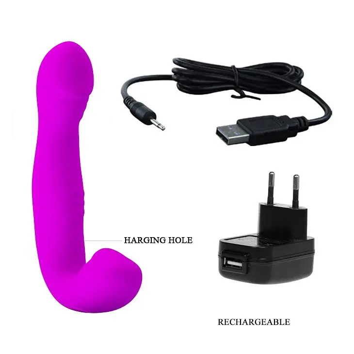 Вібратор Pretty Love Angelo 18.7 см (фіолетовий) - фото 4